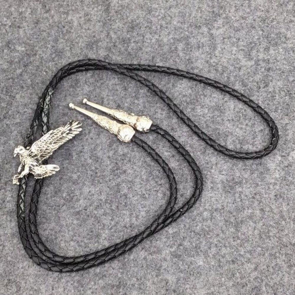 Bola Tie Eagle in Flight Unmarked